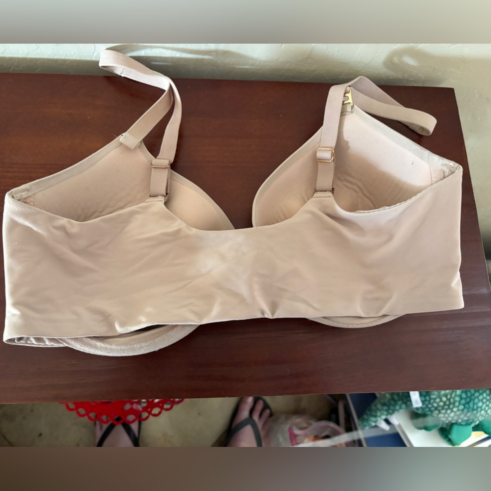 Soma Tan Smooth Microfiber Bra Intimates 36 DD Beige Body Perfect Co - Picture 3 of 5